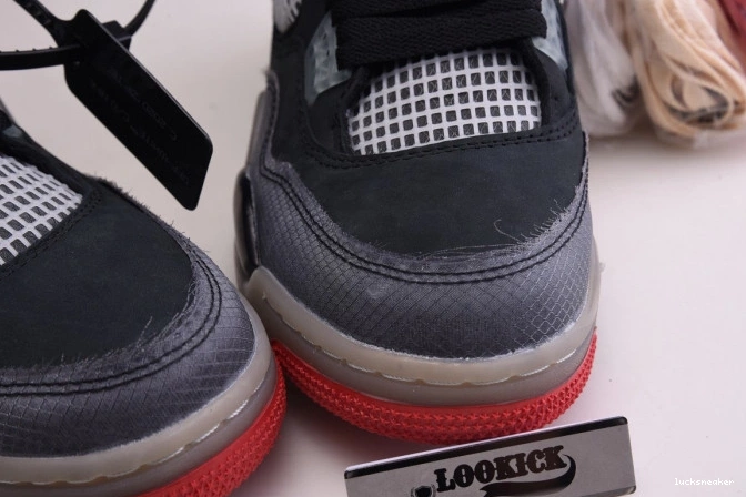 Reps LUCY Jordan Air x 4 White Bred Off CV9388-001 Retro 0719